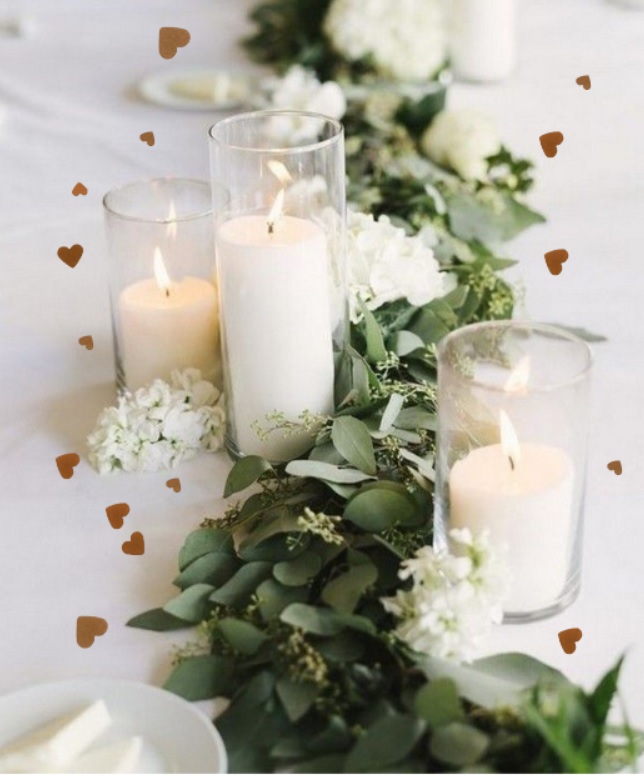Papírová srdíčka na dekoraci na svatbu, svatební stůl - konfety 50 ks