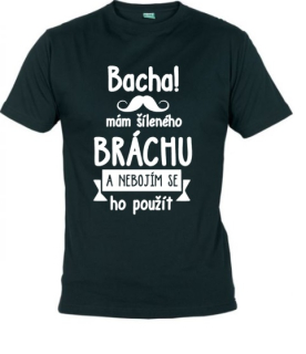 Dětské sourozenecké tričko s potiskem - Bacha! .... brácha