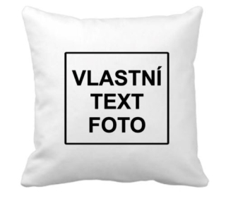 Polštář na přání s vlastní fotografií, textem - s fotkou